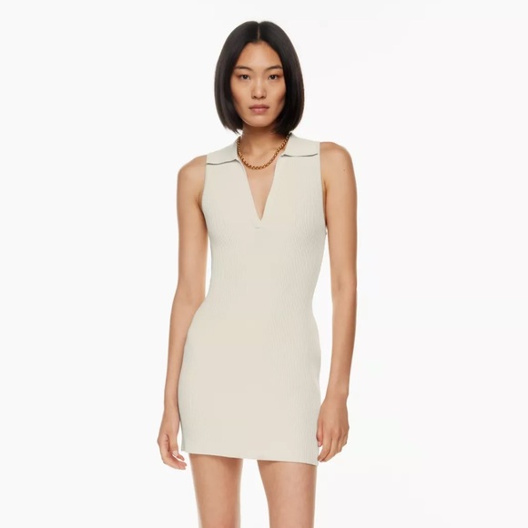 Aritzia Dresses Aritzia Babaton Sculpt Knit Polo Dress Poshmark